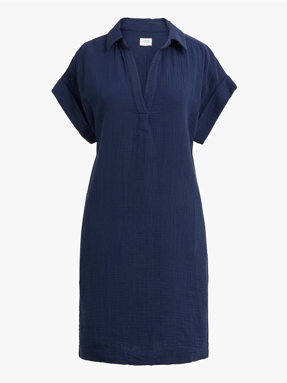 J.Crew Navy Blue Cotton Dress 2X